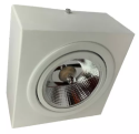 sh_AR111 Led Quadrado Sobrepor 11W 550 lm 2700 K 6º